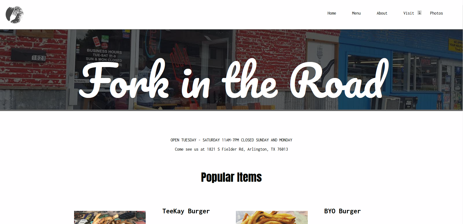 This is the new website homepage